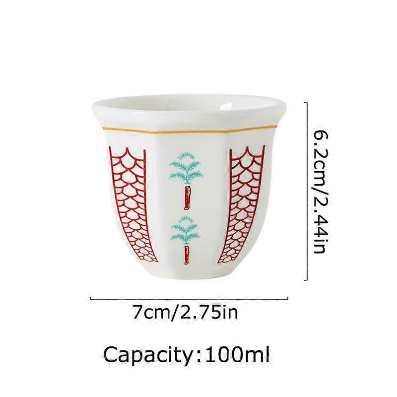 1PC Smooth Surface Enjoy Life Comfortable Touch Ceremony Ceramic Various Places Retro Pattern Design Texture
