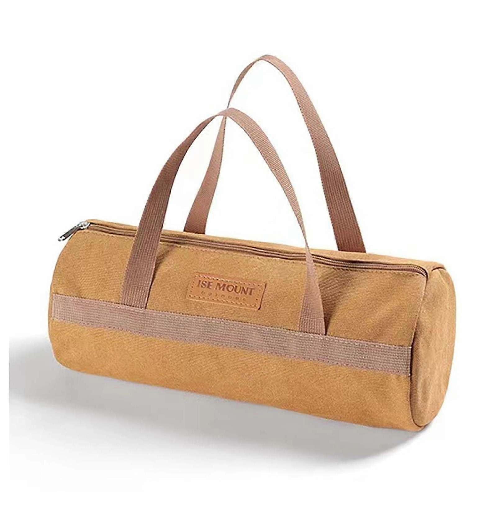 Camping Utility Tote Canvas Tool Bag with Adjustable Buckle Roll Up Organizer for Outdoor Gear