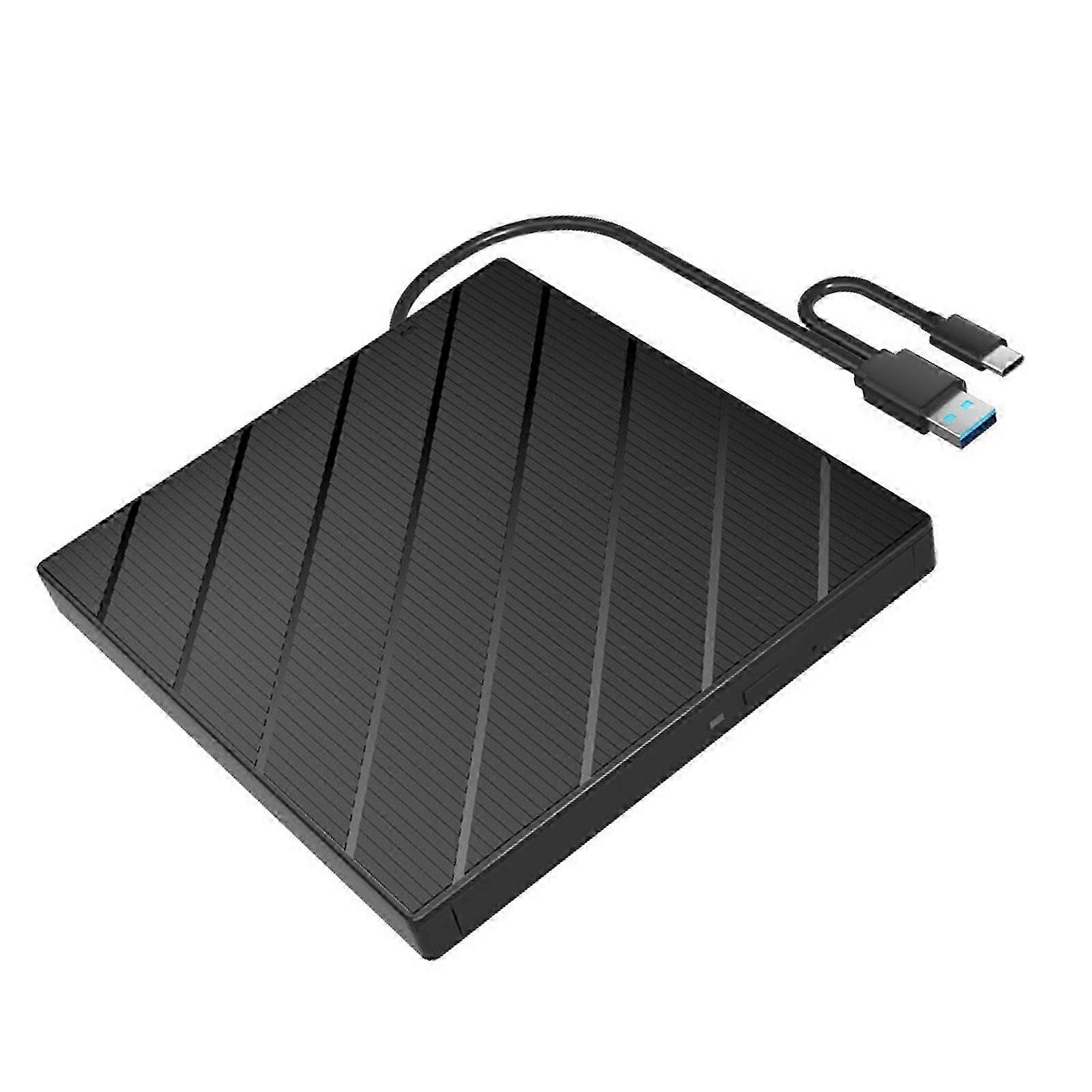 Fast 7-in-1 External DVD Burner with Dual USB 3.0 & Type-C
