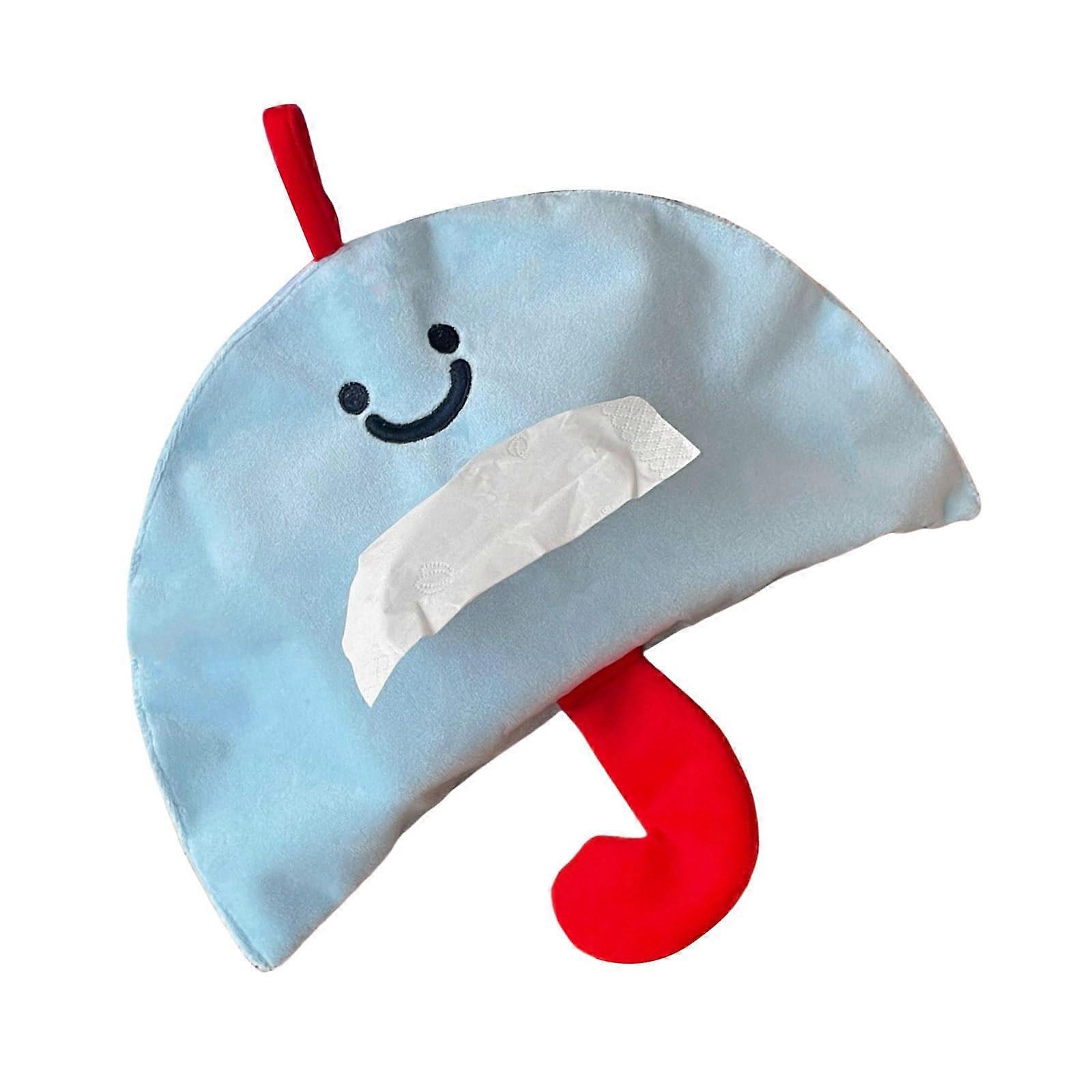 Fabric Mushroom Tissue Box Holder with SpaceSaving Hanging Design and Decorative Home Storage