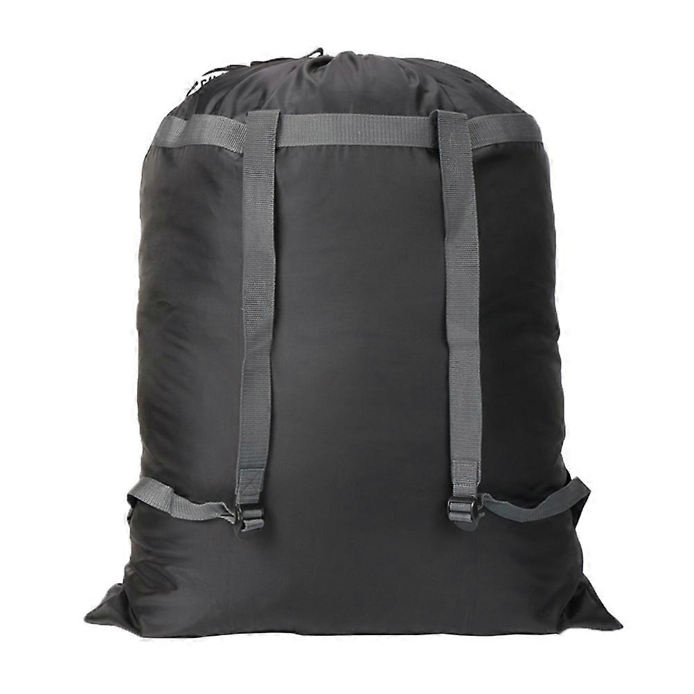 Clothes Case Polyester Backpack for Camping Use 3Pcs Black Waterproof