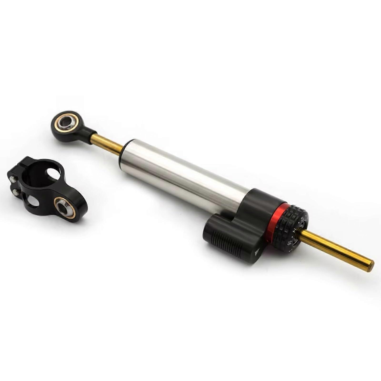 Motorcycle Steering Damper Adjustable Stabilizer for Yamaha YZF R1 19982001 Silver Mount Kit