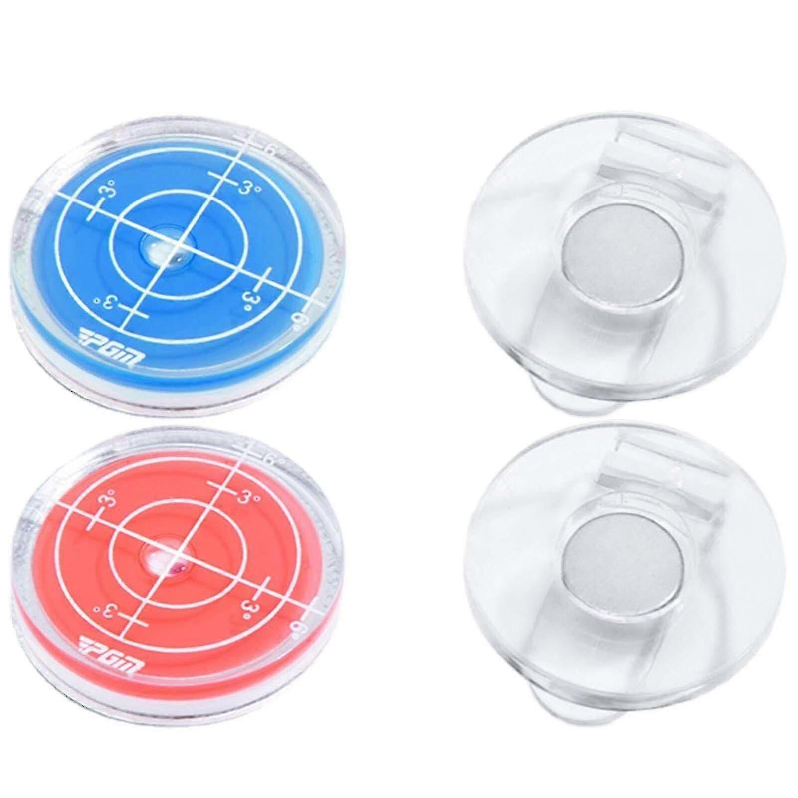 Golf Marker Level Golf Hat Clip Putt Golf Ball Marker Round Bubble Level