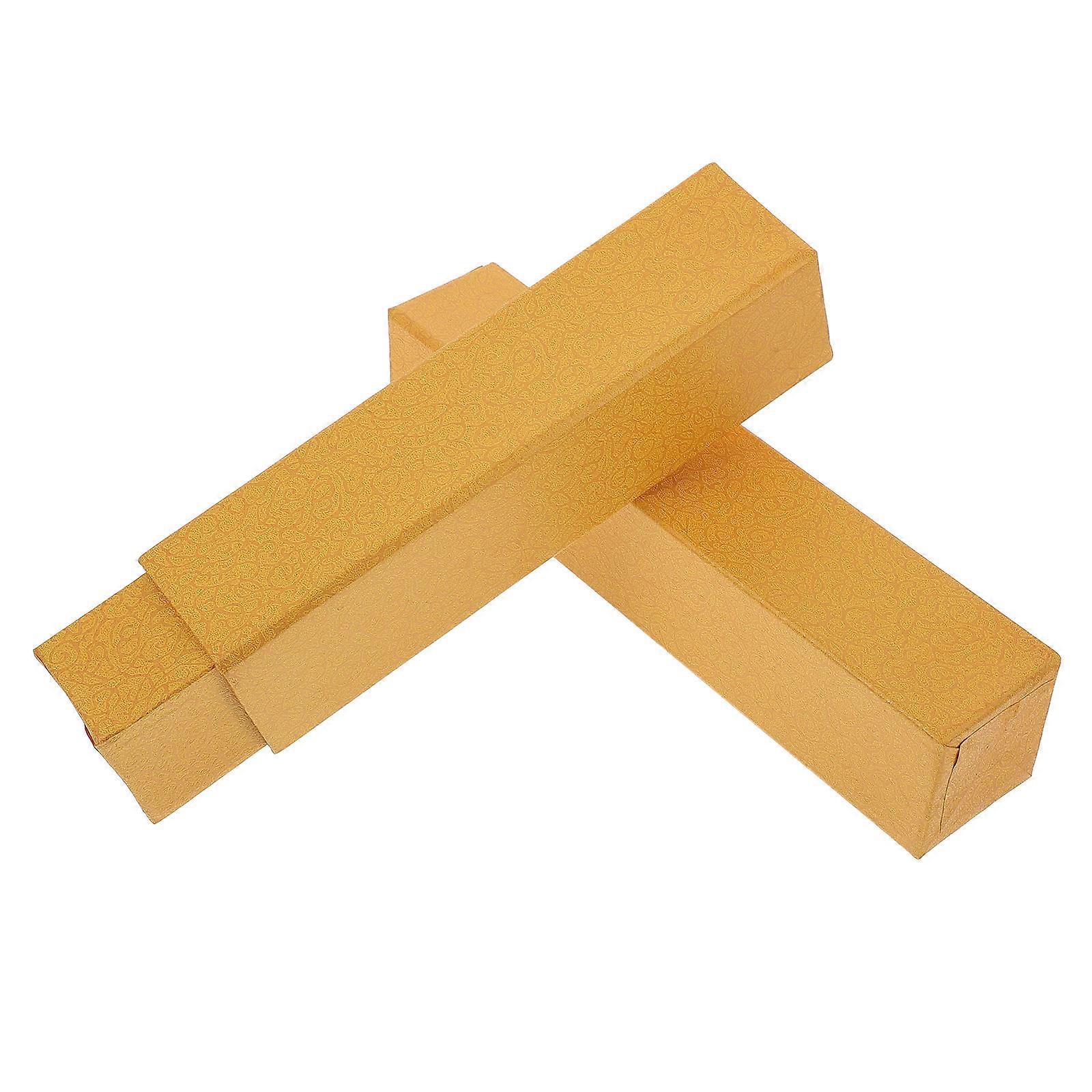 Scroll Paper Storage Holders for Picture Scroll 2Pcs Durable Yellow Paper