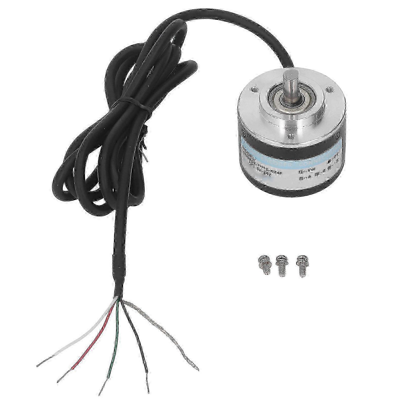 Phase Incremental Rotary Encoder 50mm Outer Diameter IP50 PNP Rotary Encoder DC5‑24V 26-27s