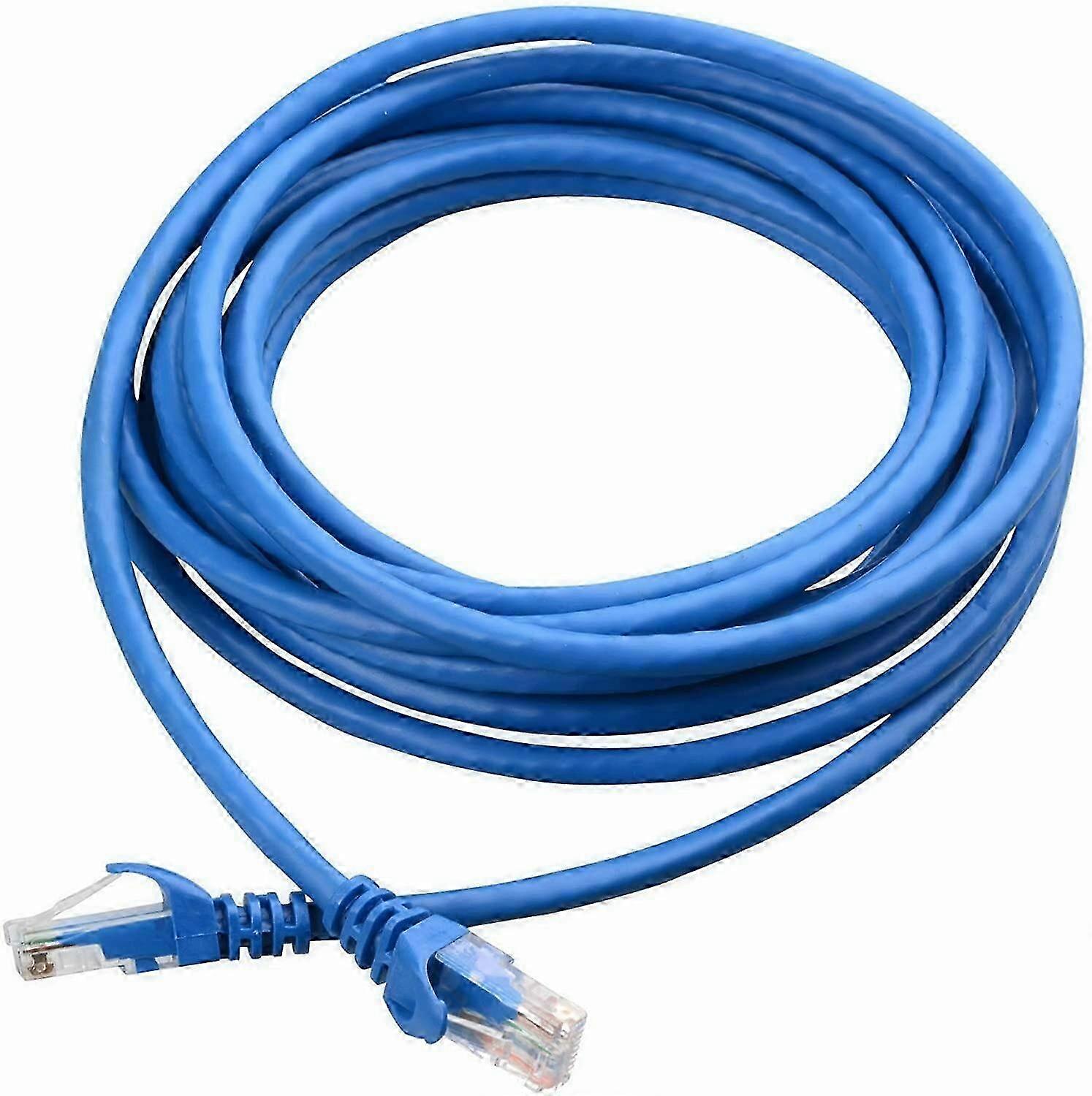 Ethernet Cable LAN Network CAT6 Internet Modem Blue RJ45 10ft 26-27s