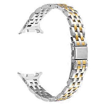 Schlankes 5-Perlen-Uhrenarmband für Samsung Galaxy Watch Ultra (2025) 47 mm/Ultra 47 mm, Edelstahlarmband