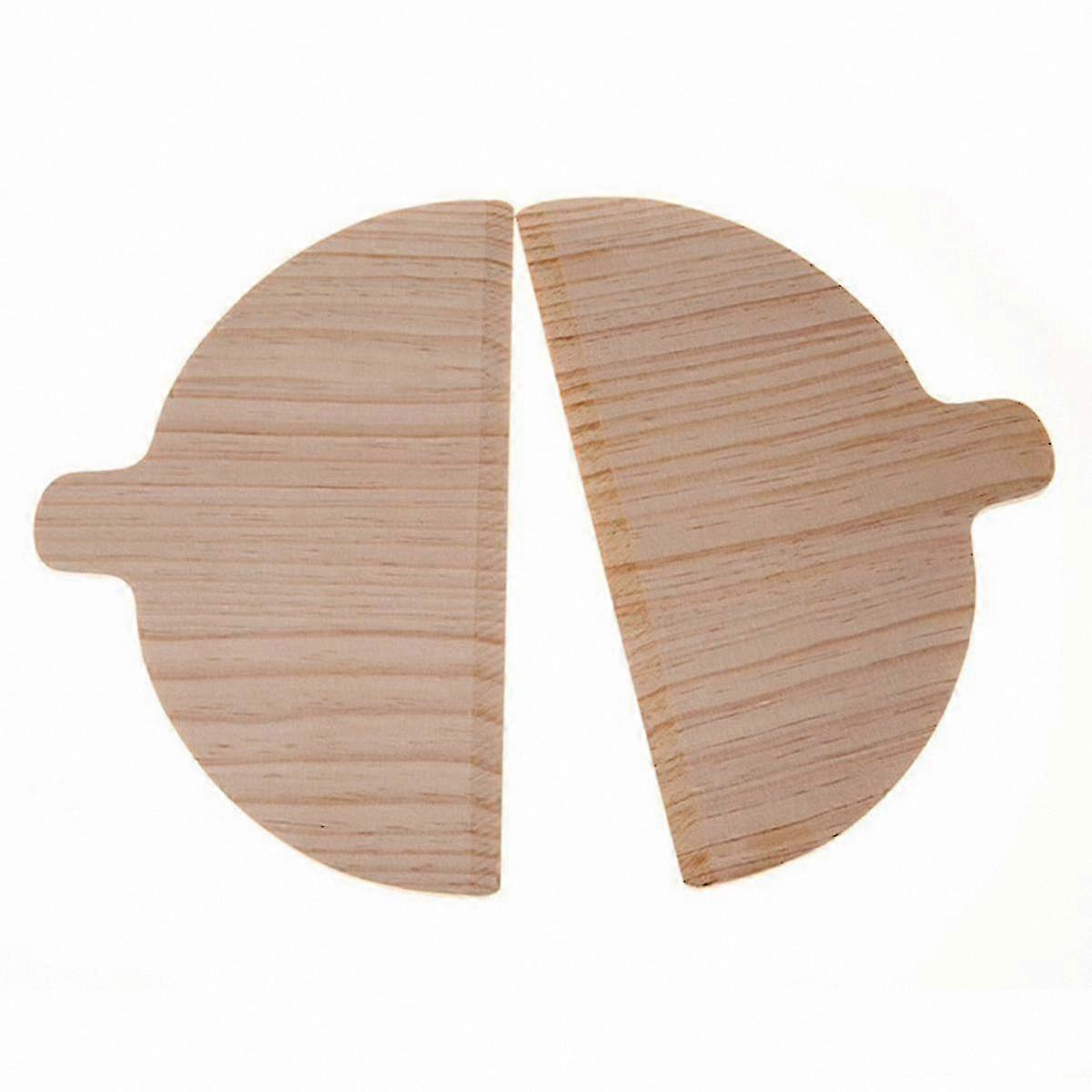 Semicircular Pizza Peel with Solid Wood Handle for Portable Ovens