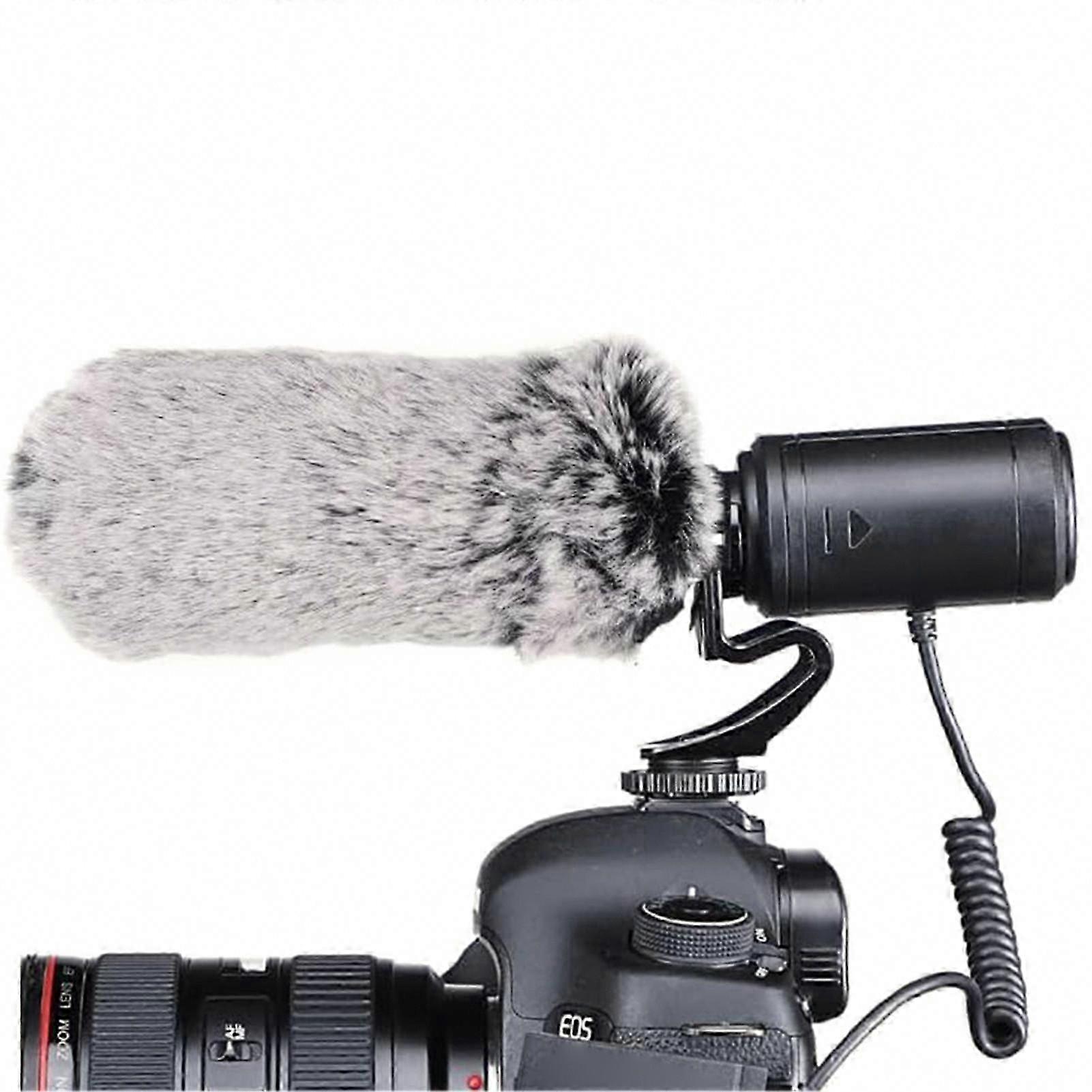 Photography Interview MIC Microphone Easy Setup Camera Microphone for DSLRs Camcorder