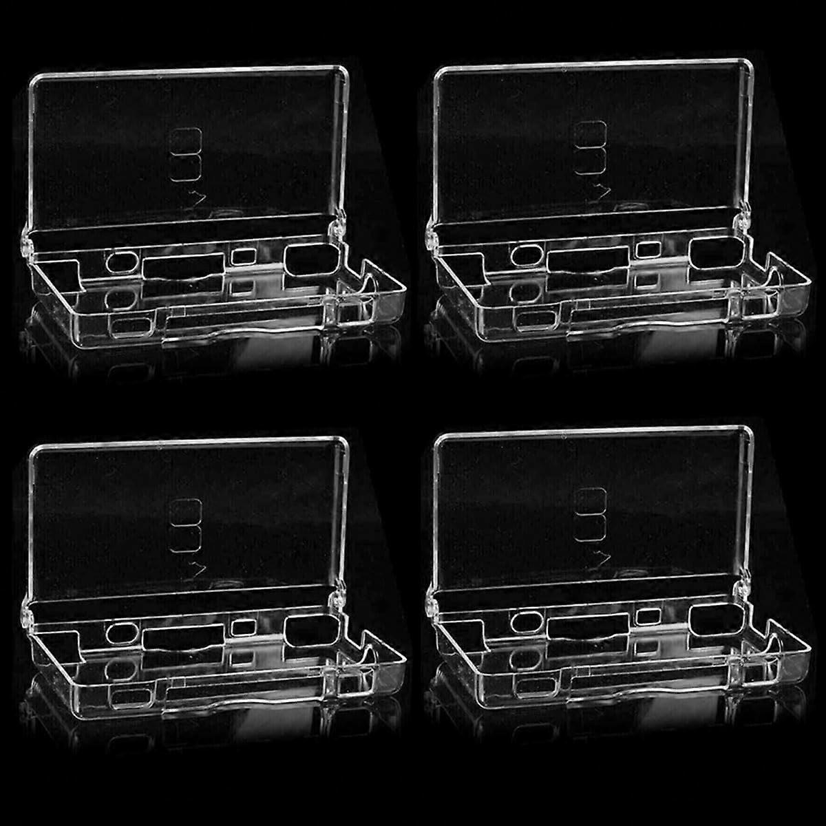 4PCS Clear Crystal Hard Shell Case for Nintendo DS Lite ScratchResistant Protective Cover