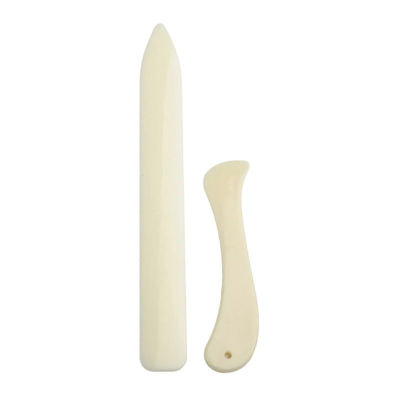 2PCS Bone Folder Leather Craft Tool for Accurate Crease Making in Paper Plastic and Sewing