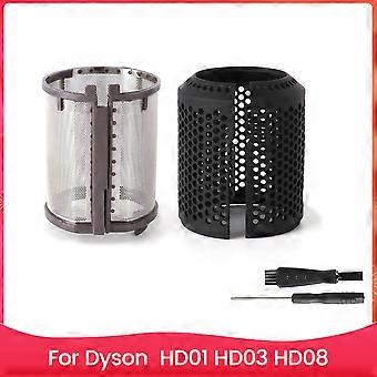 Hair Dryer Inner Filter + Outer Filter Cage Replacement for HD01 HD03 HD08 Models A