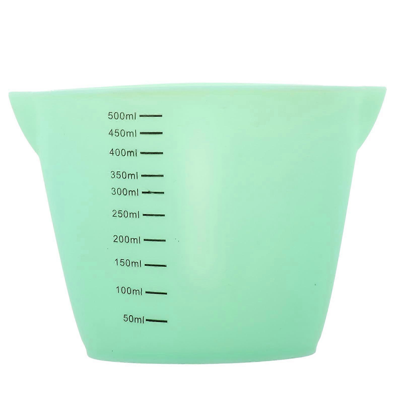 Silicone Measuring Cup with Double Spout and Scale for Precise Baking and Cooking, Random Color