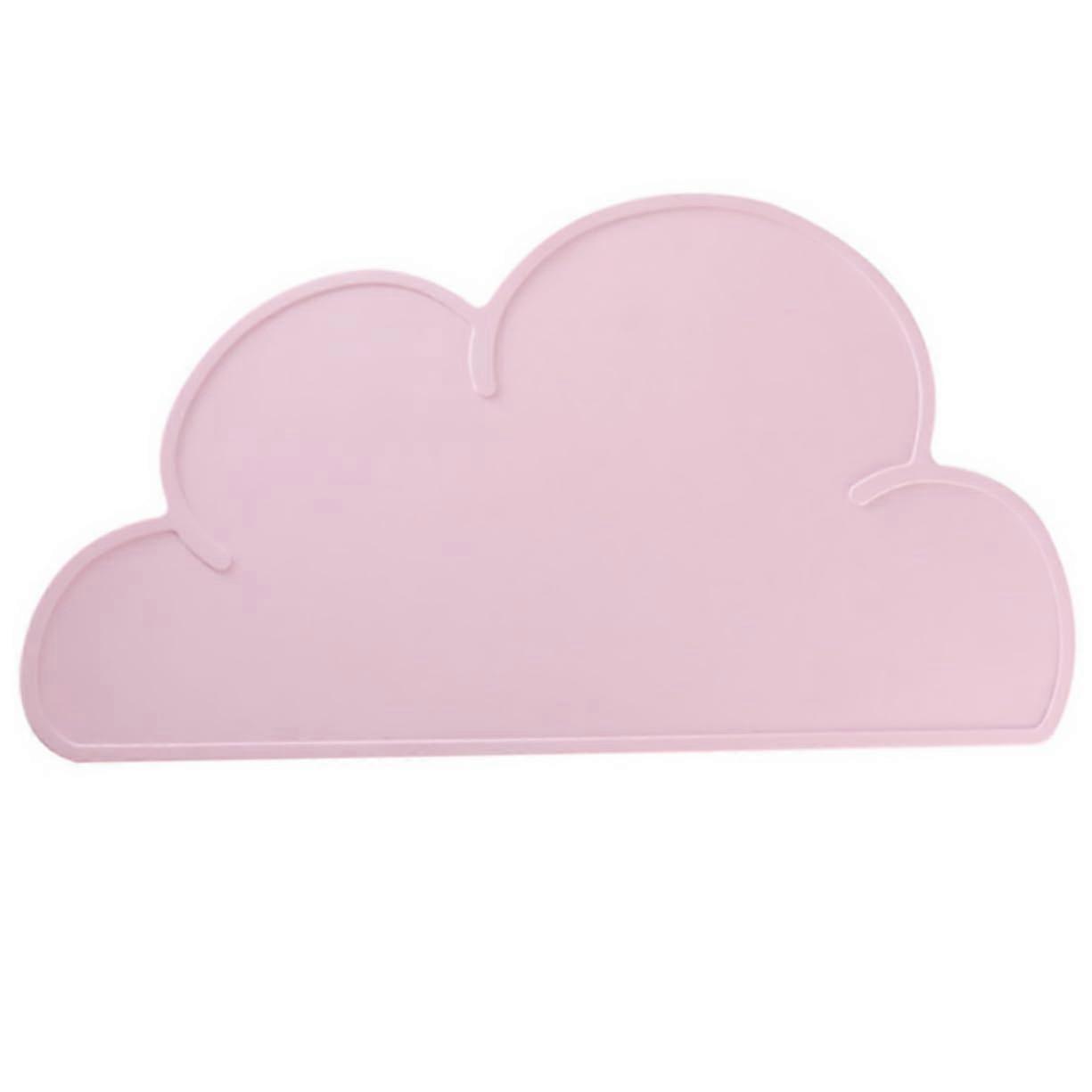 Silicone Placemat Nonslip Cloud Design Kids Table Mat Easy Clean for Dining Random Color
