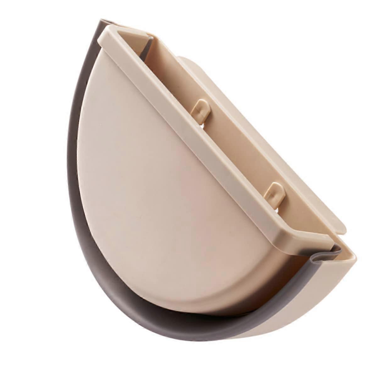 Foldable Wall Mounted Trash Can, Compact Hanging Waste Bin for Kitchen Bathroom and Small Spaces