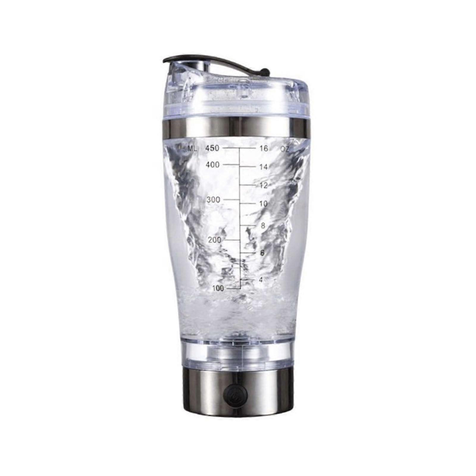 USB Rechargeable Electric Protein Shaker Bottle with Automatic Mixing, Leakproof Design 450ml/600ml