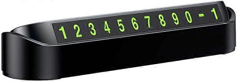 Temporary Parking Number Plate with Luminous Magnetic Display and OneClick Hide, White