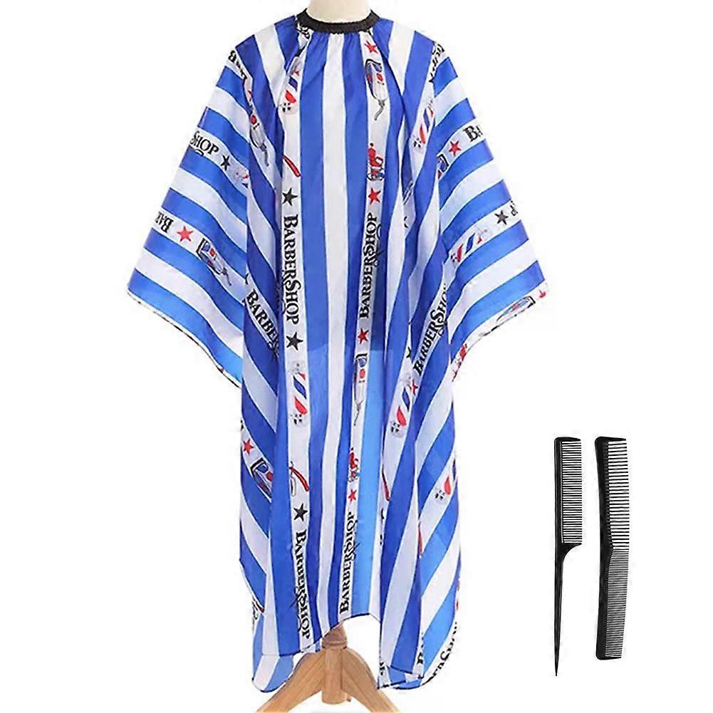 Professional Barber Cape with Adjustable Snap Closure for Full Coverage, Hairdressing 63x55 Inch