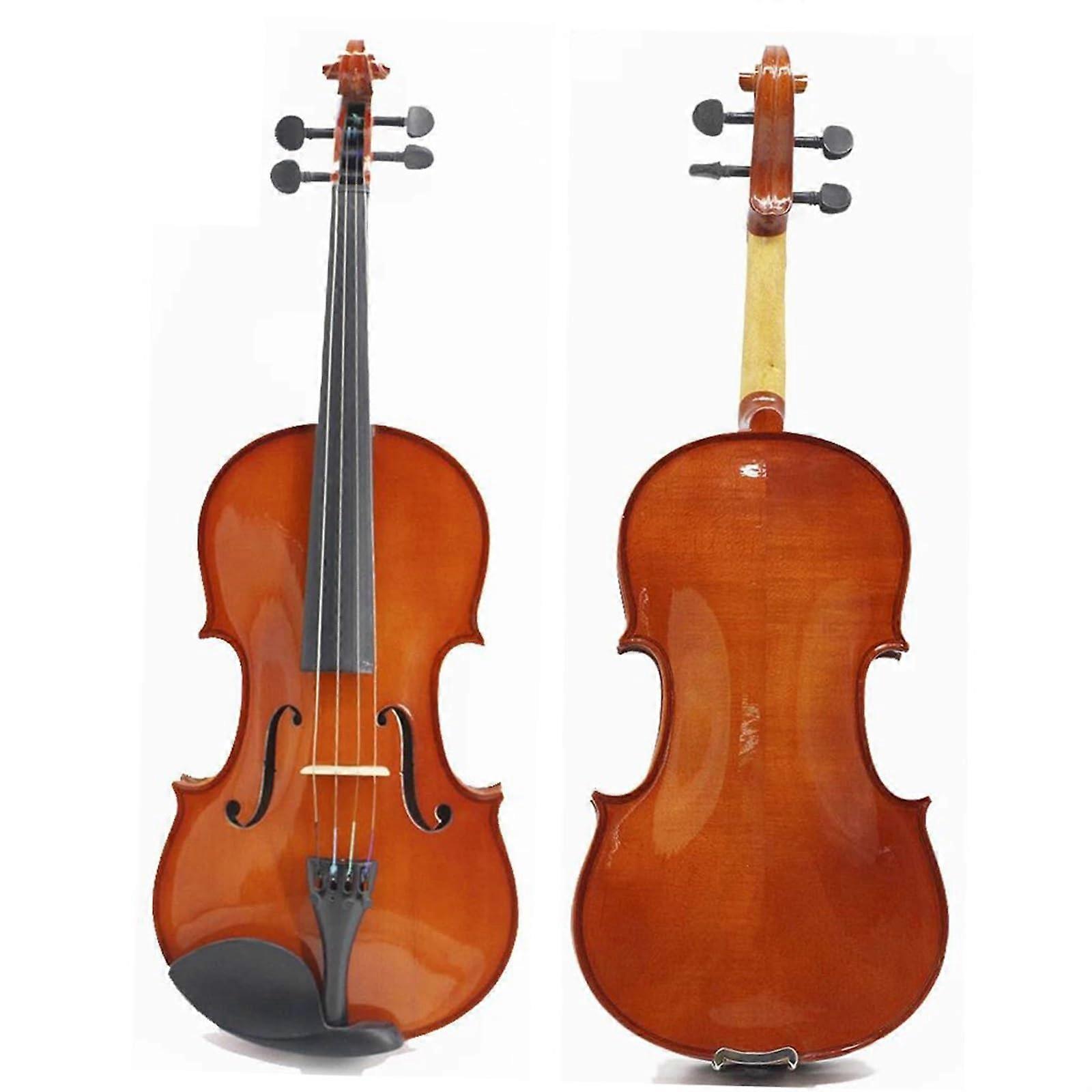 3/4 Beginner Violin Set with Case and Bow, Spruce Maple Student Full Kit for Kids