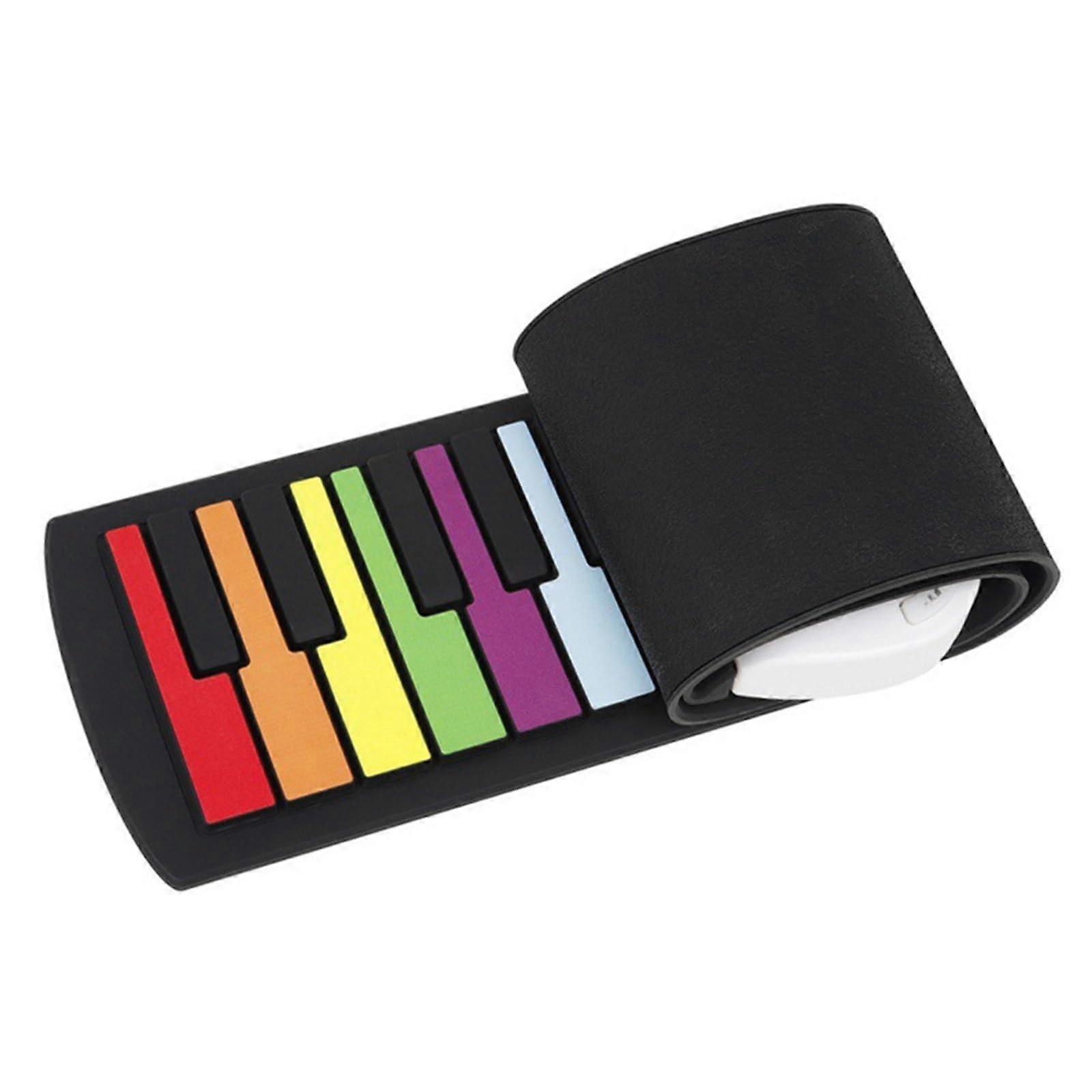 49 Key Roll Up Piano Electronic Keyboard with Builtin Speaker Teaching Mode Foldable Design