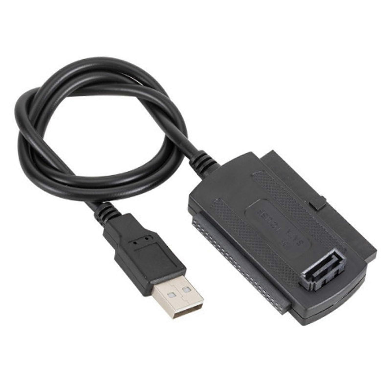 USB to IDE Adapter with Speed Data Transfer for External Hard Drive Docking Station Black