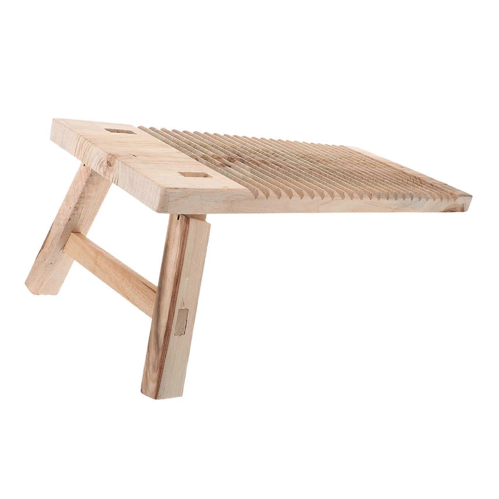 Wooden Washboard with Legs for Laundry, Durable Hardwood Surface, Stable Elevated Design