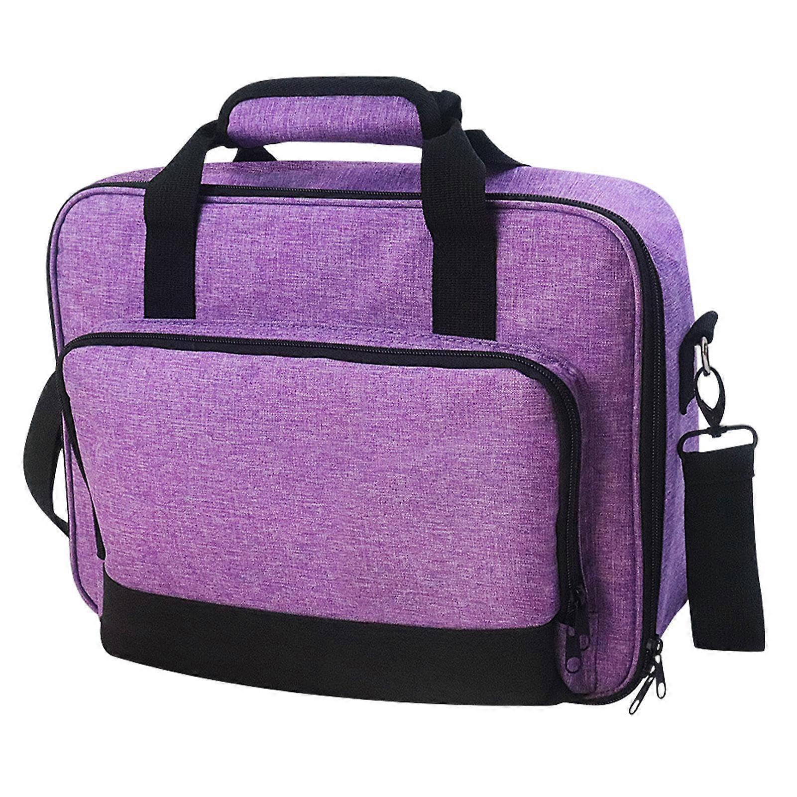 Large Capacity Projector Carrying Case with Shoulder Strap, Shock Protection and Organizer Pockets