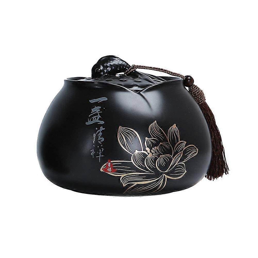 Large Capacity Ceramic Cremation Urn for Ashes with MoistureProof Seal and Exquisite Pattern Design