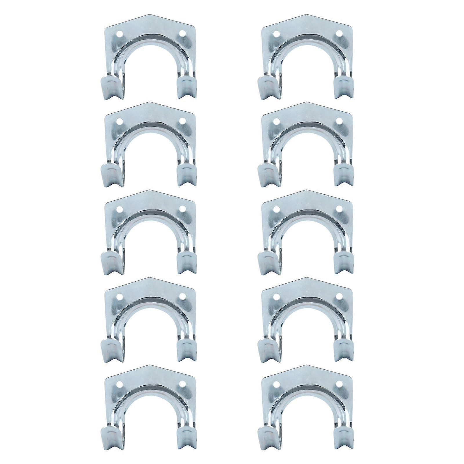 Heavy Duty Iron Garage Storage Hooks, 10 Sets, Wall Mounted SpaceSaving Design for Heavy Items