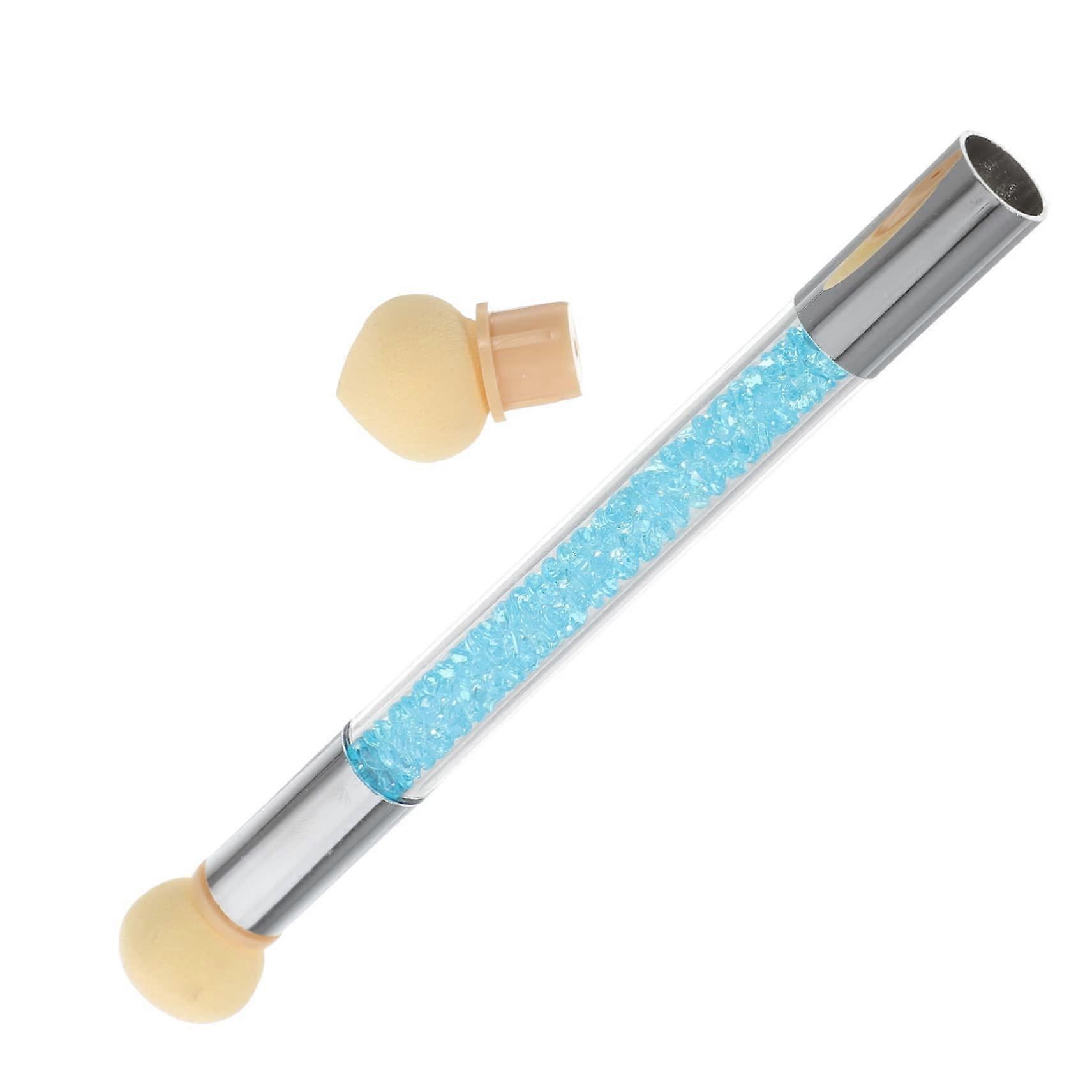 Nail Art Sponge Pen DualEnded Gradient Nail Brush with Reusable Replaceable Tips for DIY Manicure
