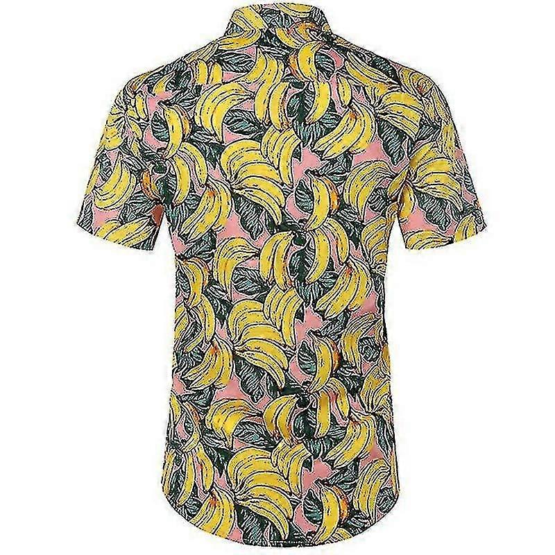Homens camisas havaianas Praia Havaí Top Summerparty Floral Button Up Casual Short Sleeve Tee