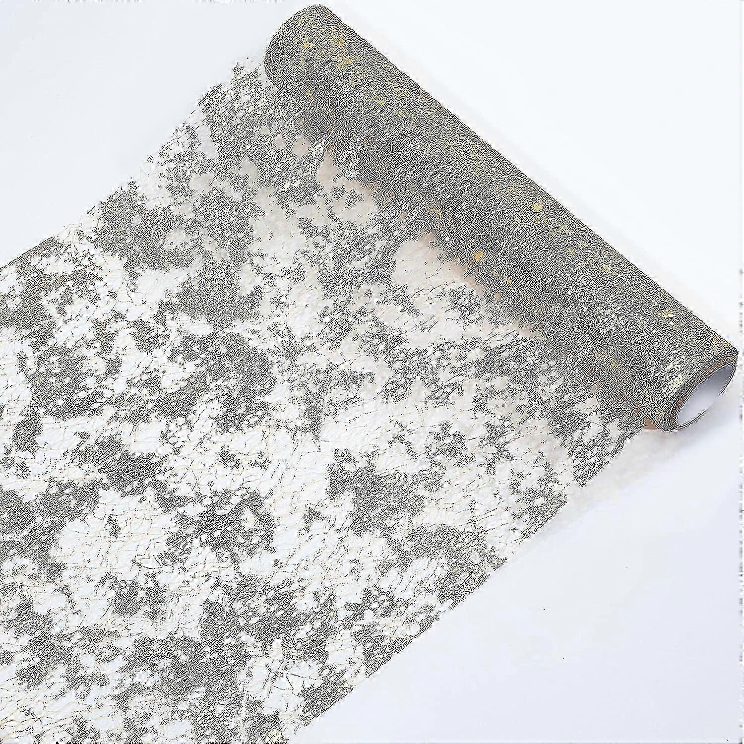 29 Cm X 5 M Polyester Table Runner Sparkling Metallic Gold Thin Table