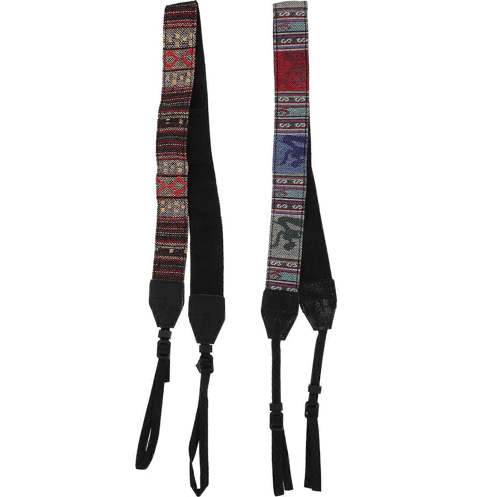 Camera Strap Shoulder Strap for Comfortable Use 2Pcs Assorted Color