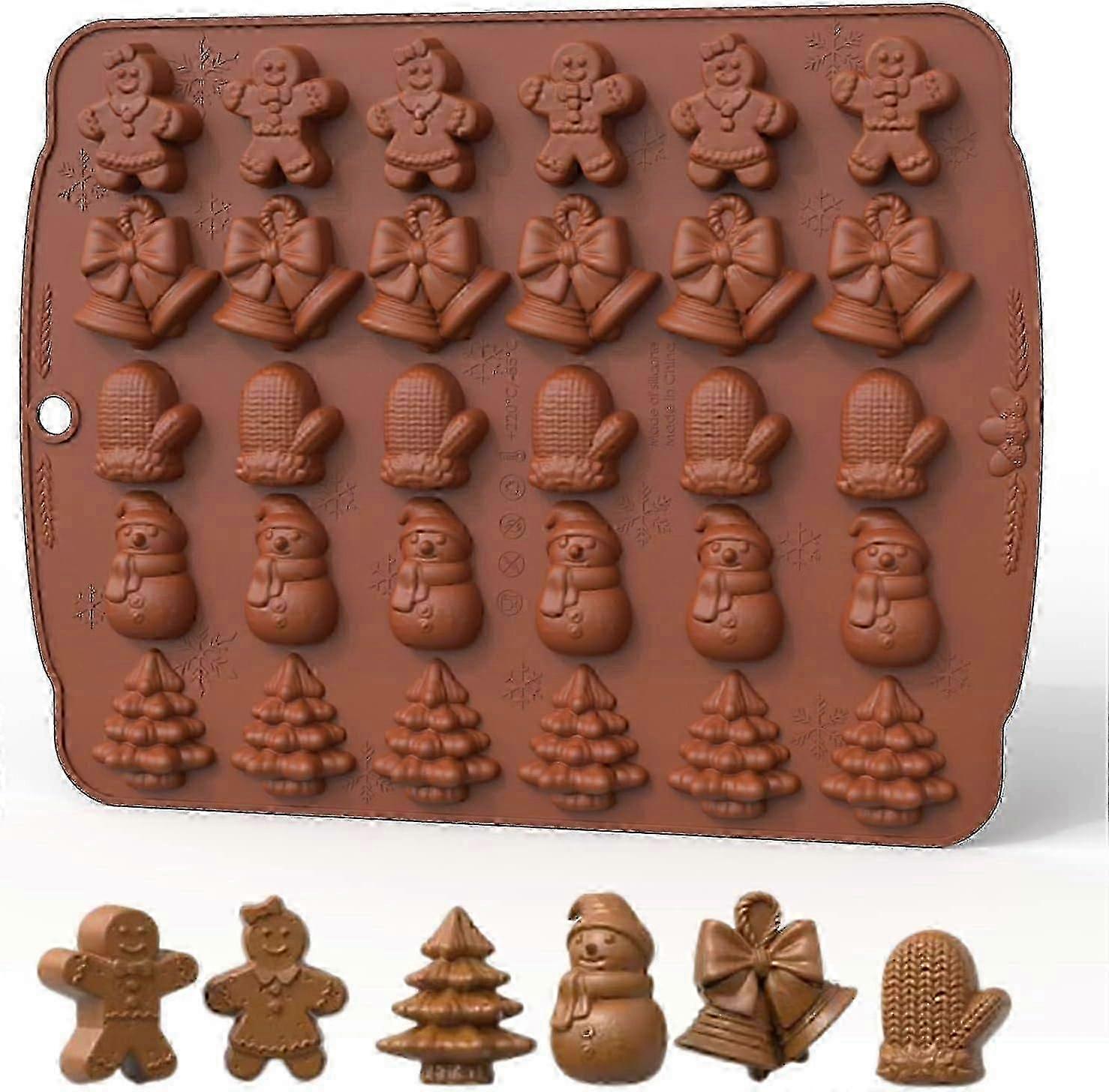 Christmas Silicone Mold - Gingerbread & More - 30-cavity