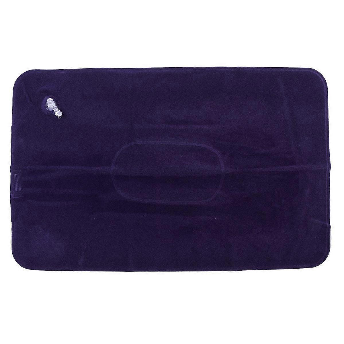 Inflatable Neck Pillows PVC Flocking for Resting Use 2Pcs Portable Camping Cushion