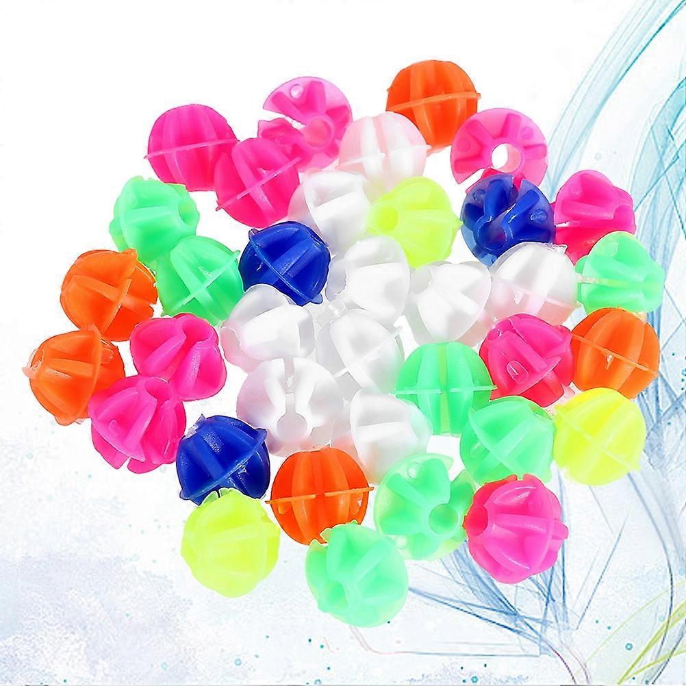 Wheel Spoke Beads Plastic Clip for Bicycle Use 72Pcs Round