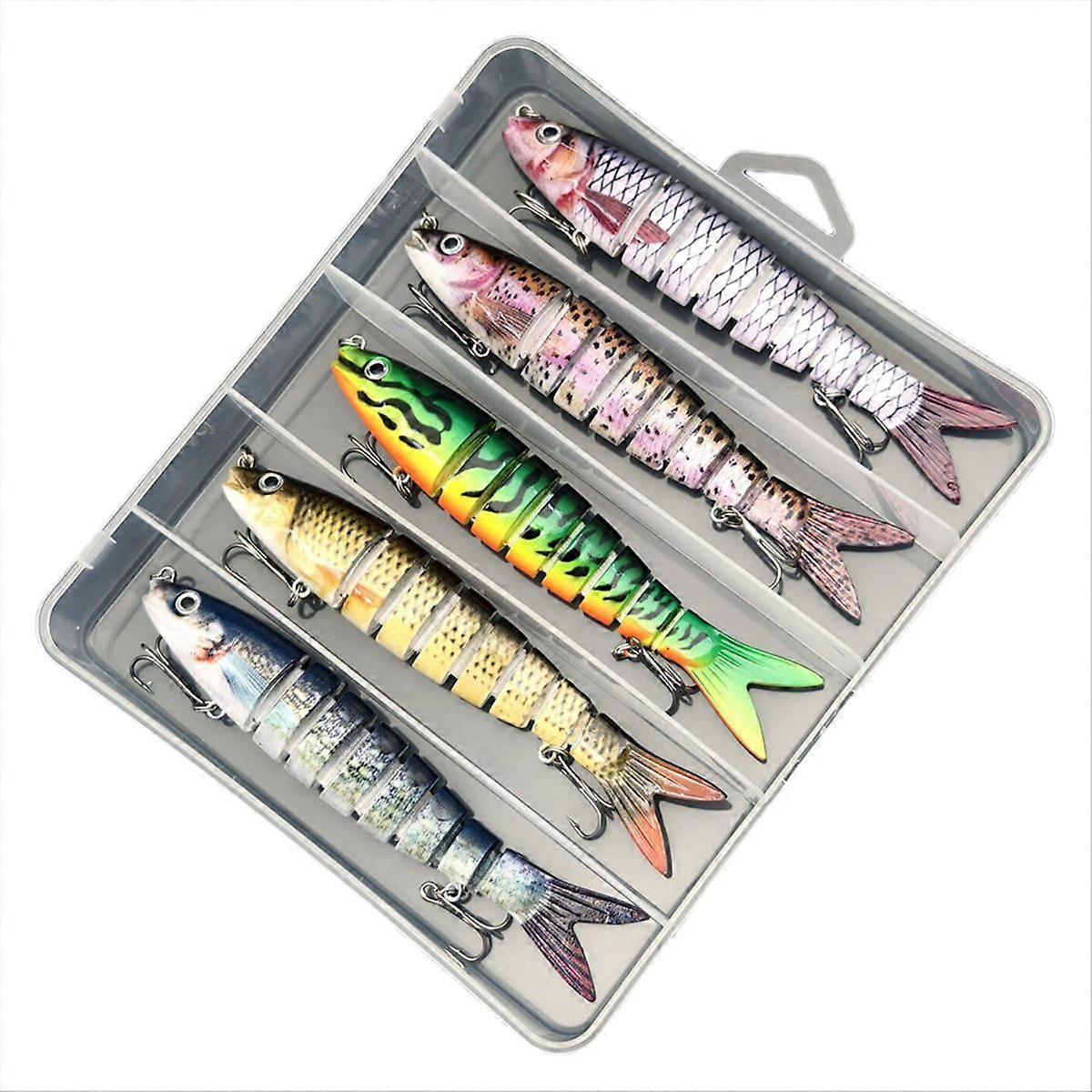 5 stücke Multi Jointed Künstliche Köder Langsam Sinking Angeln Köder