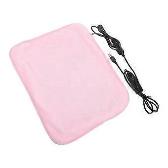 Elektrische Haustier-Heizmatte, pink, tragbar, 19 cm (7,5 Zoll), sicher und kuschelig, aus Polyester