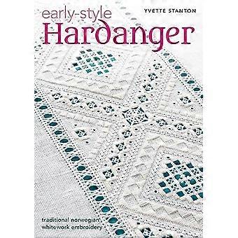 Hardanger de estilo temprano: bordado tradicional noruego en blanco