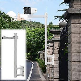 Security Camera Mount 10ft Weatherproof Galvanized Steel Surveillance Pole with Concealed Cable Routing