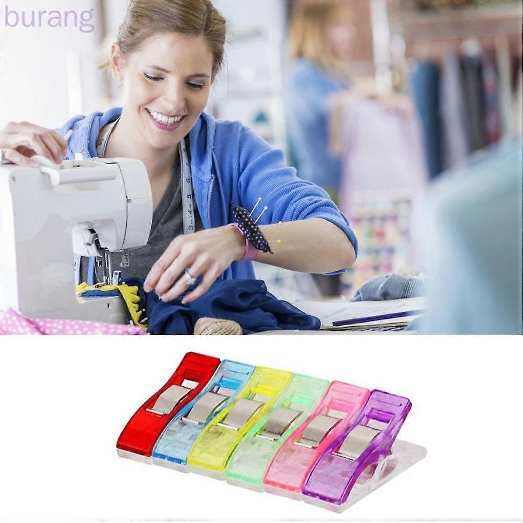 25 plastic sewing clips, suitable for  projects, multi-purpose, patchwork sewing edge positioning clips, random colors.