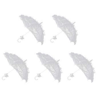 5X Bud Silk Lace Wedding Shooting Parasol