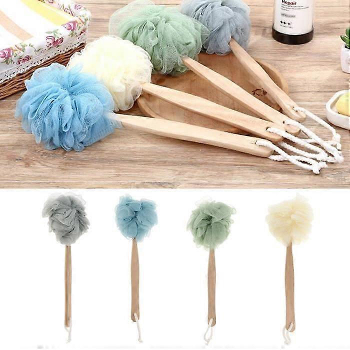 SPONGE - BATH FLOWER 4 long-handled shower caps