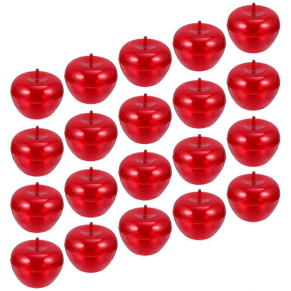 24Pcs Red Shape Storage Boxes for Candy with Plastic Material