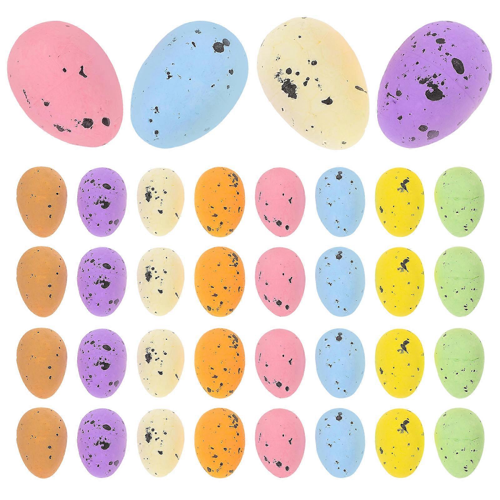 Colorful DIY Easter Eggs Foam Decorations for 100Pcs Easter Party