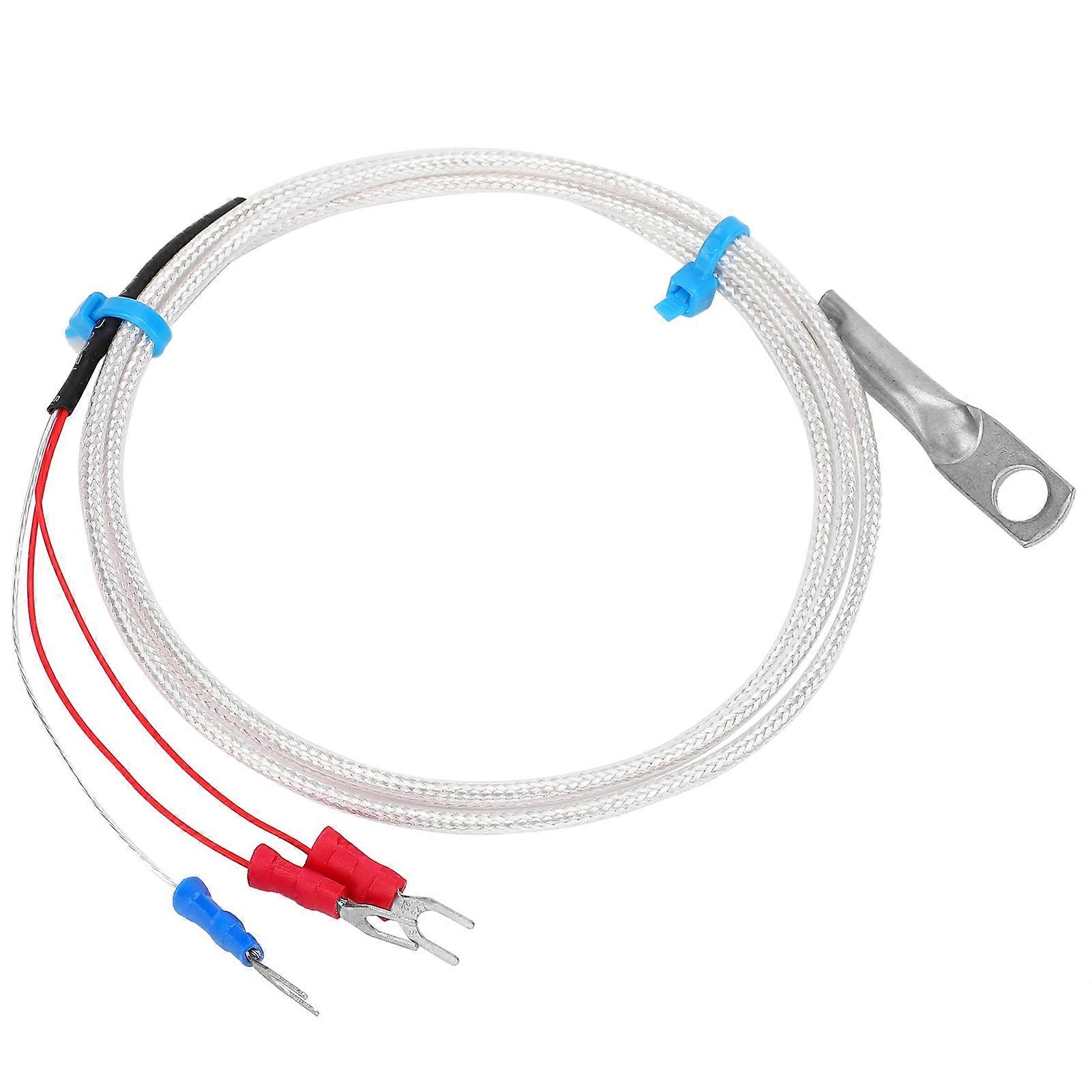 Temperature Sensor Probe PT100 Thermistor Temperature Measuring Probe Round Hole Patch Type4m