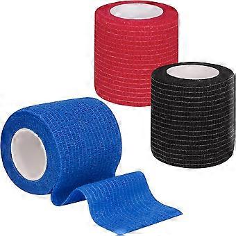 Pcs Self-adhesive Bandage 5 cm x 4.5 m Waterproof Elastic Bandage Outdoor Animal Veterinary Bandage and Medical Bandage for First Aid Wrist and Ankl