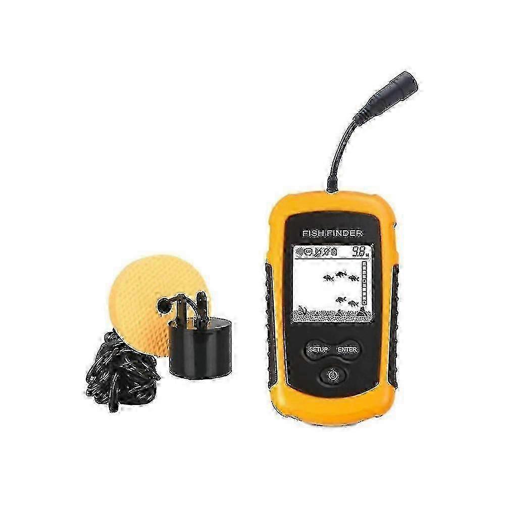 Shoal Sonar Fish Detector Ultrasonic Wire Fish Detector Radar Detection Fishing Transducter Portable