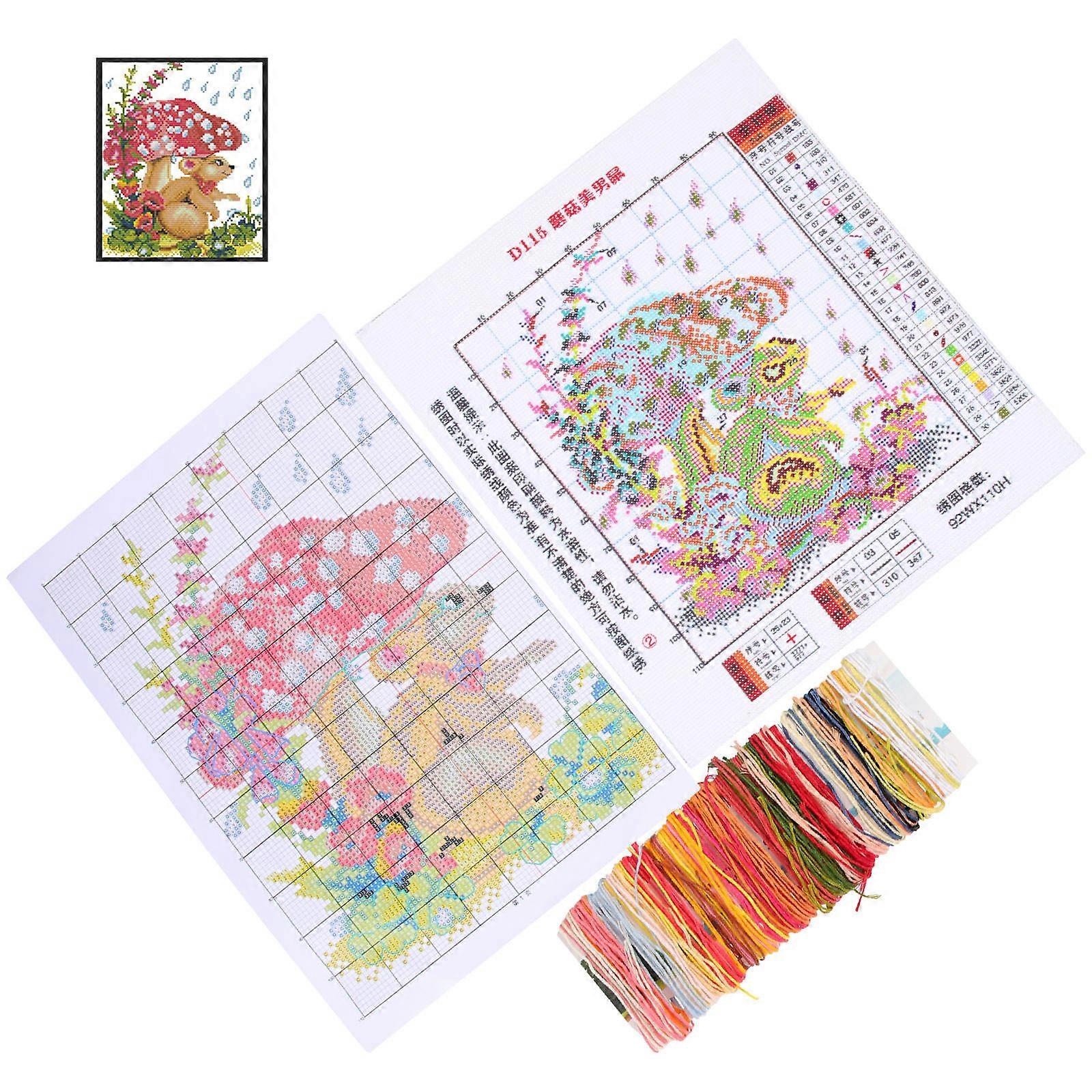 Embroidery Kit Decorative Cross Stitching Kit for Decor 1Set Polyester