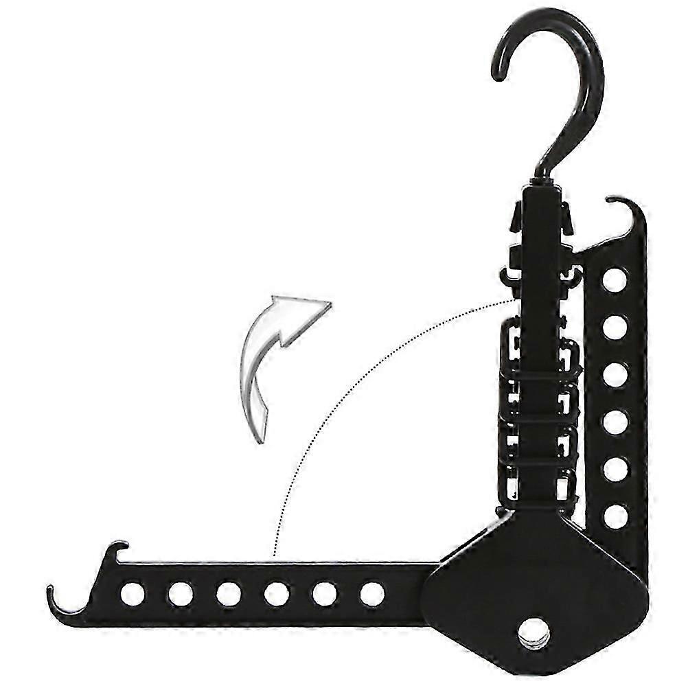 Clothes Hanger Multi-Functional Plastic Foldable Hook Rack for Hanging Clothes Use